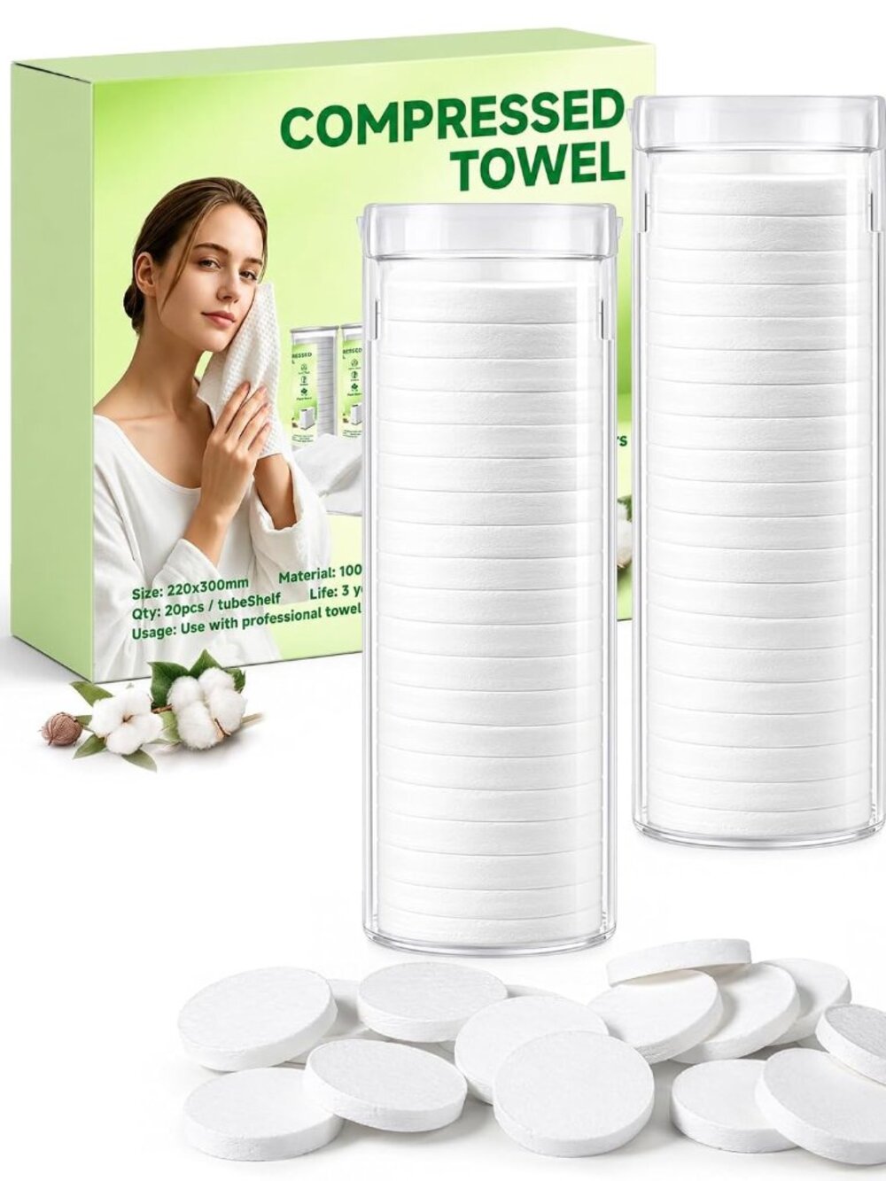 Compressed Towels (60Count)